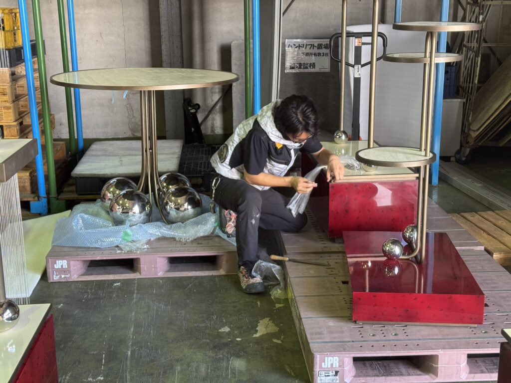 什器保管・検品・加工・再梱包・搬入